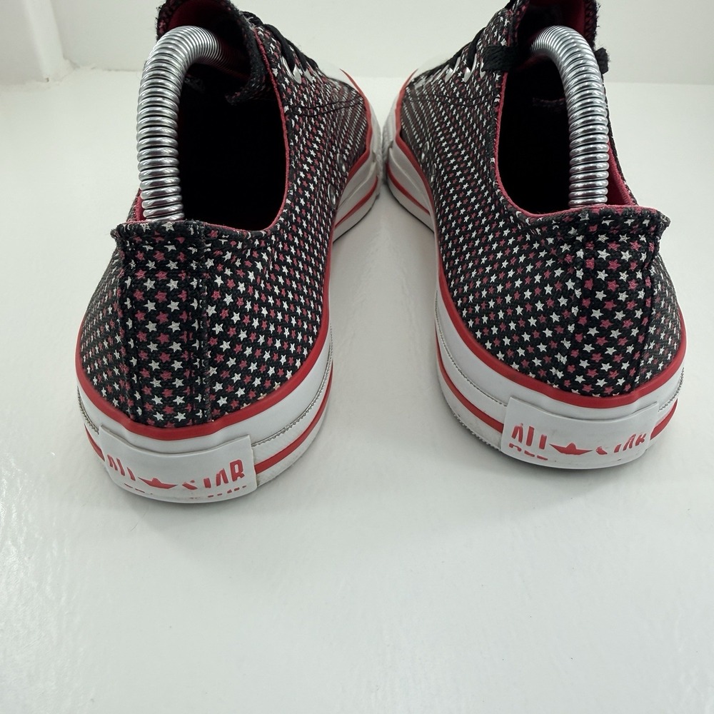 Converse Chuck Taylor All Star Women 10 Black Pink Star Print Low Top Sneakers - Picture 8 of 14